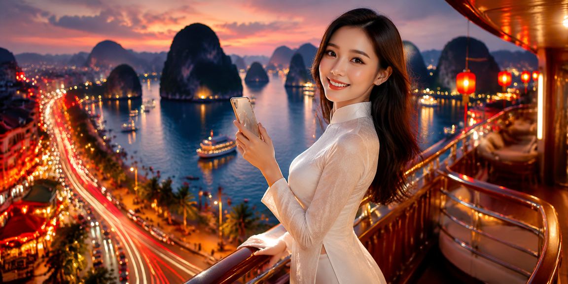 Khung cảnh Hạ Long sôi động cùng trải nghiệm casino di động trên ứng dụng 5687